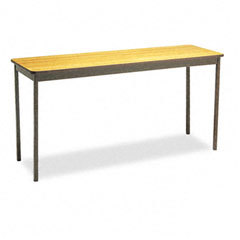 Barricks nonfolding utility table with steel legs