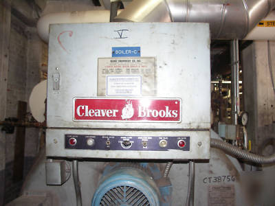 Cleaver brooks CB100-100 oil firetube steam boiler