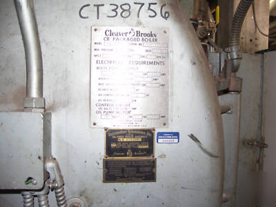 Cleaver brooks CB100-100 oil firetube steam boiler