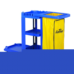 Continental mfg co janitorial cart w 25 gallon bag 55X
