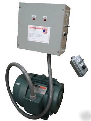 Elimia rotary phase converter 7.5 hp with remote start