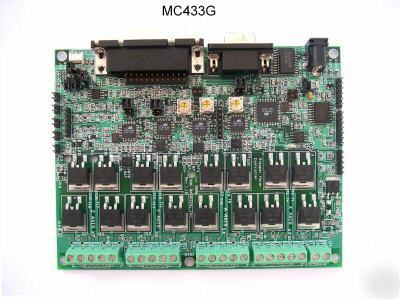 MC433G 4 axis stepper motor g code controller 8A pwm