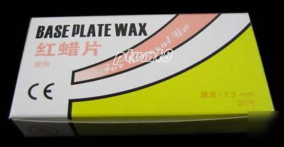 New brand- base plate red wax dentist for dental lab
