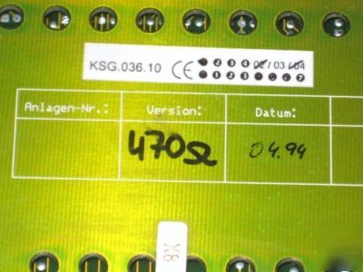 Seho pcs-36 470SL process control system control panel
