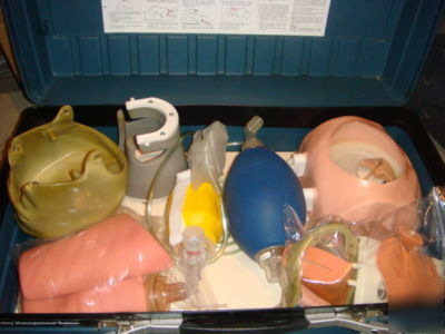 Laerdal airway managment trainer head used.