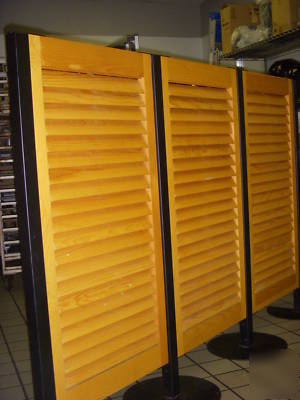 Colonial shutters decorative accent screens or dividers