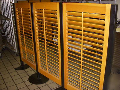 Colonial shutters decorative accent screens or dividers