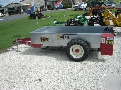H&s manure spreader 80 bushel **ground drive**