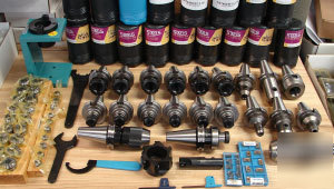 NEW75 pcs. simis by techniks cnc CAT40 kit + tool scoot