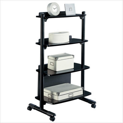 Ameriwood altra metropolis bookcase high gloss black