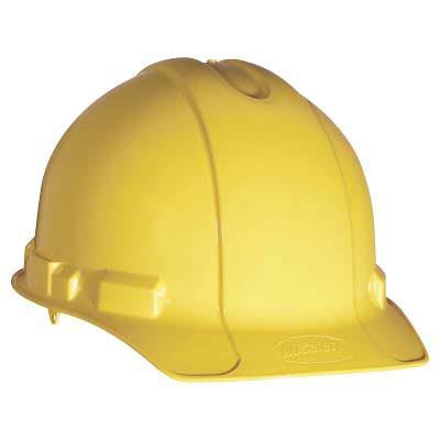 Ao safety hard hat with pin-lock adjustment - yellow