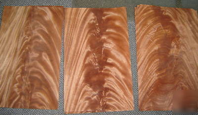 *lot* swirly-crotch mahogany veneer 100 pcs