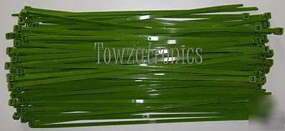 100 x green cable ties 295MM x 4.8MM