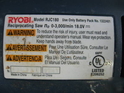 Ryobi 18V 3 pieces combo kit R10631 RJC180 P700