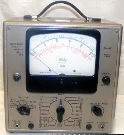 Triplett model 2450 volt-ohm-microfarad-milliammeter 