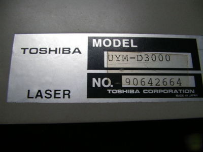 Laser 100W nd-yag 1.06UM toshiba mod. uym-D3000 