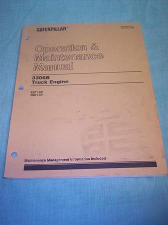 3306B truck engine maintenance manual