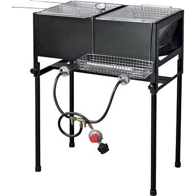 Northern industrial twin basket deep fryer