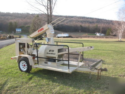 2006 finn B70 straw blower strawblower trailer kubota 