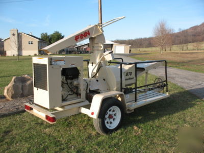 2006 finn B70 straw blower strawblower trailer kubota 
