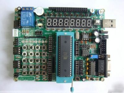 51 development learning board kit usb +1602+DS18B20