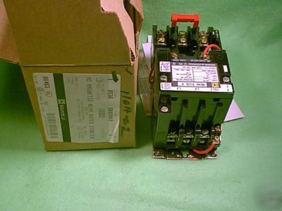 New square d ac magnetic starter SB02 VO2 relay nema 0