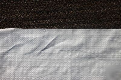 Qty 1 white woven plastic sheeting 6 mil 12' x 100'