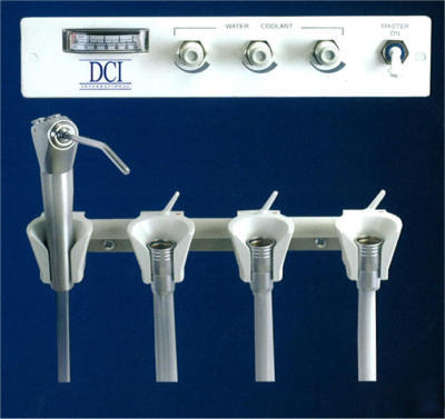 Two - dci panel mount 3 handpiece controls w/syringes