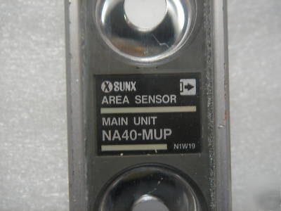 Sunx area sensor lot of 6 NA40-mup and NA40-mud used