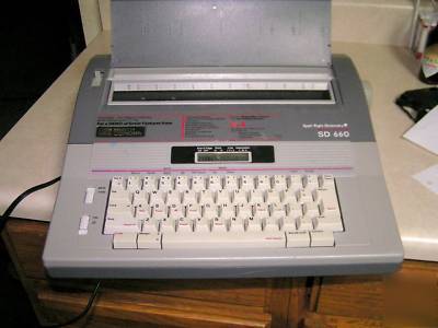 Smith-corona sd 660 memory electric typewriter