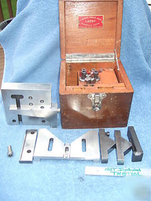 Angle plate with vee clamp case lassy #15 hi-precision 