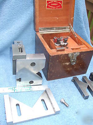 Angle plate with vee clamp case lassy #15 hi-precision 