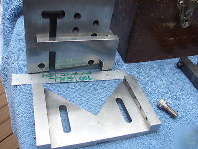 Angle plate with vee clamp case lassy #15 hi-precision 