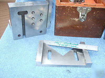 Angle plate with vee clamp case lassy #15 hi-precision 