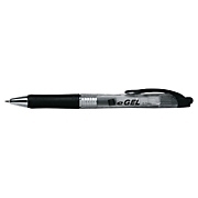 (12) avery egel retractable gel roller ball pens -black