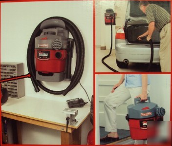 Craftsman clean n carry 5 gal. shop vac, 5.0 peak hp