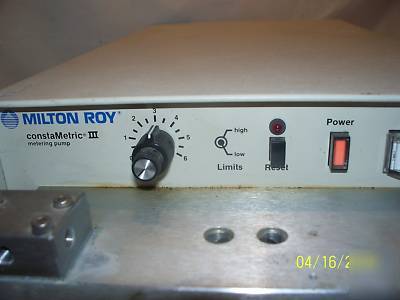 Milton roy constametric iii liquid metering pump hplc ?