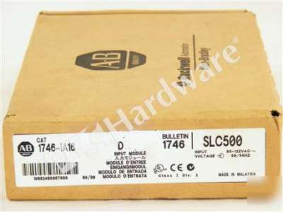 New * sealed* allen bradley ab 1746-IA16 /d 1746IA16