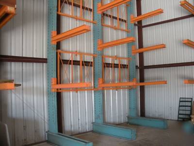 Adj. cantilever storage rack (used) commercial hd steel