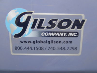 Gilson testing screen model ts-2 w/ 6 sieve trays gold