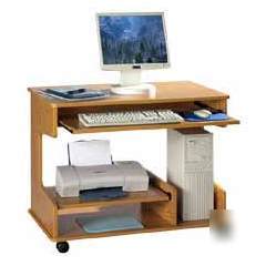 Lorell tower workstation 36X22X30 mahogany