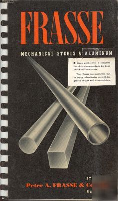 Vintage frasse stock list mechanical steels & tubing 