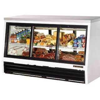 True tsid-72-6-l low height deli case, pass-thru, singl