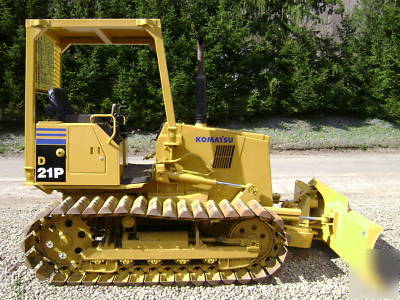 1993 komatsu D21P-7 joystick steer dozer bulldozer n/r 