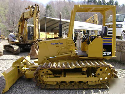 1993 komatsu D21P-7 joystick steer dozer bulldozer n/r 