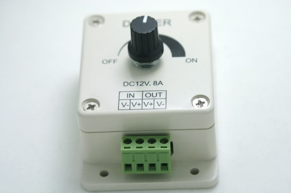 12V in out 1CH led dimmer adjust brightness controller 