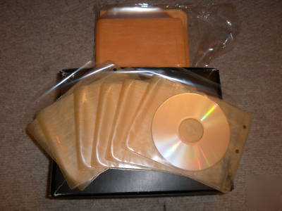 200 cd dvd cloth lined pvc sleeves for two discs sumvis