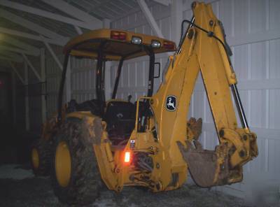 2002 john deere 110 backhoe loader