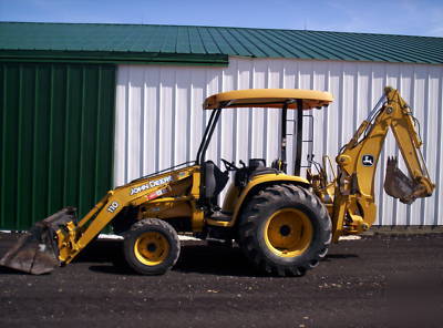 2002 john deere 110 backhoe loader