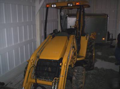 2002 john deere 110 backhoe loader